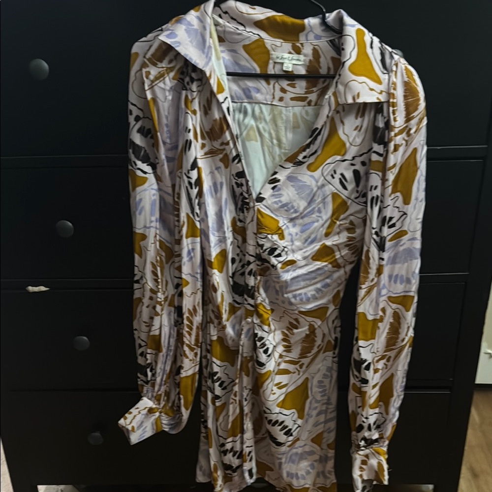 For Love And Lemons Multicolor Long Sleeve Dress
